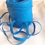 Рафия натуральная, цвет ярко-голубой, 1 метр