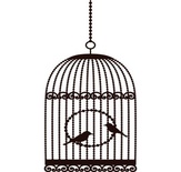 Акриловый штамп Bird Cage 2 Клетка с птицами, размер 3,3 * 6 см